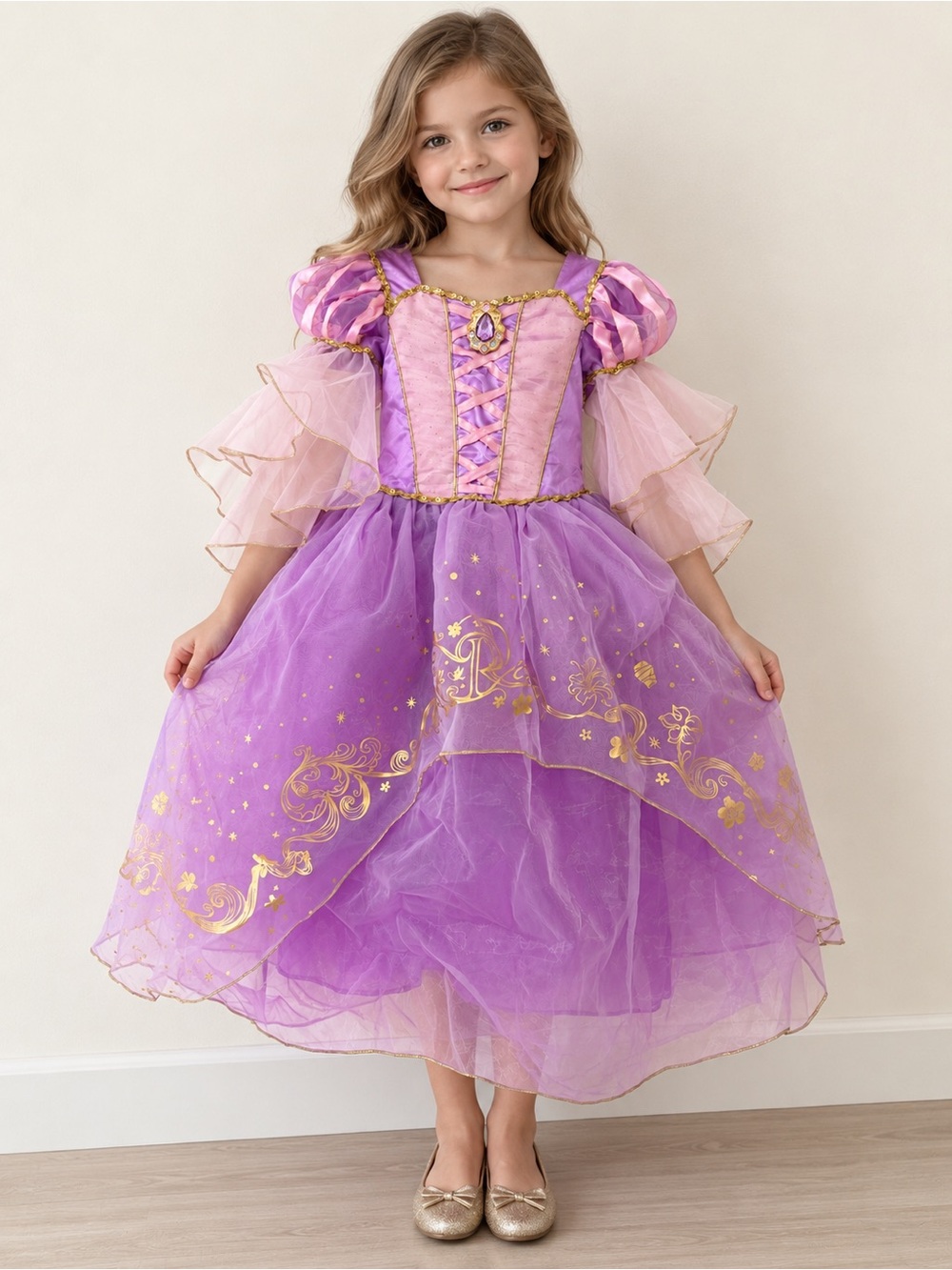 Disney Parks Rapunzel Castle Collection Tangled Costume Dress 5/6
